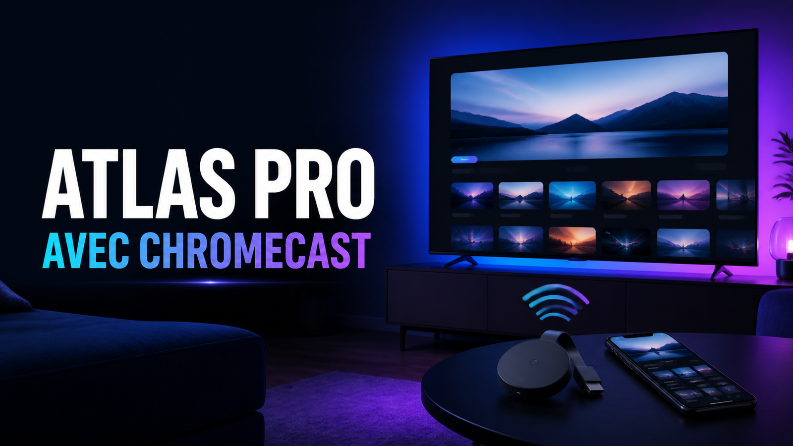 Utiliser Atlas Pro avec Chromecast